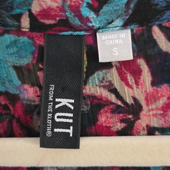 ❣❣️NWOT❣️❣ Kut From The Kloth Jasmine Top 🌸💠🌼 Sz SM - Picture 5 of 6